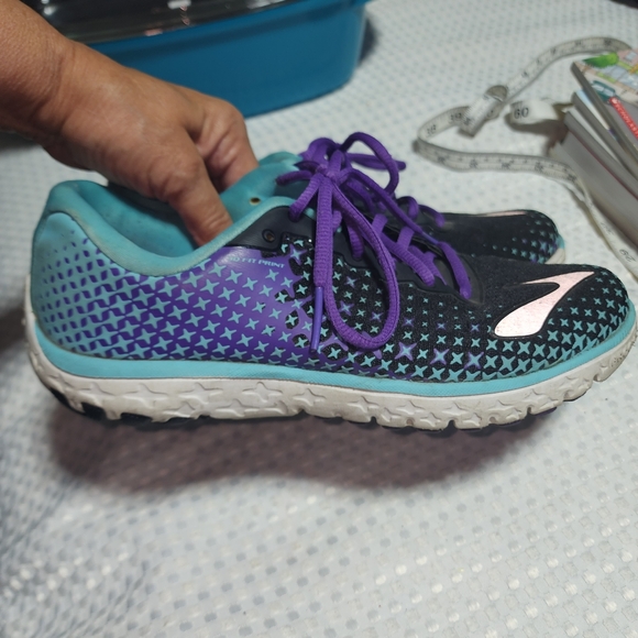 BROOKS GUC WOMEN'S SIZE 9.5 PUREFLOW 5 RUNNING SNEAKERS SHOES - Picture 3 of 7